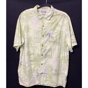 Columbia River Lodge Men Button Down Shirt Size/ L